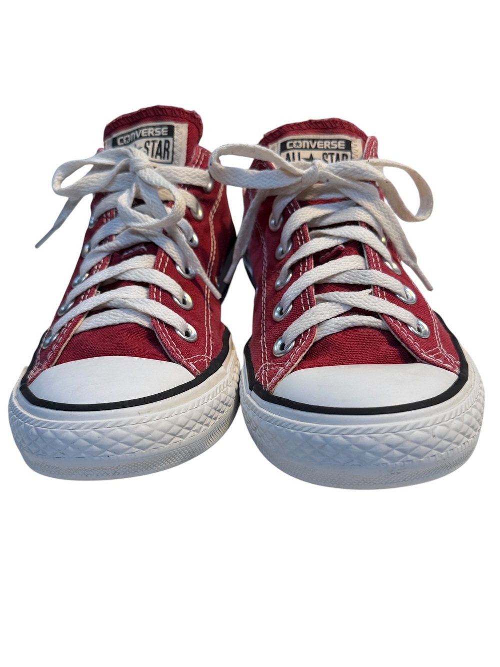 Converse Chuck Taylor Red Low Top Sneakers Women 9 Men 7 Americana Classic - Picture 4 of 11